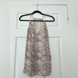 LOFT Snakeskin Print Tank Top